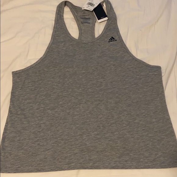 adidas Tops - adidas gray workout racer back tank XL